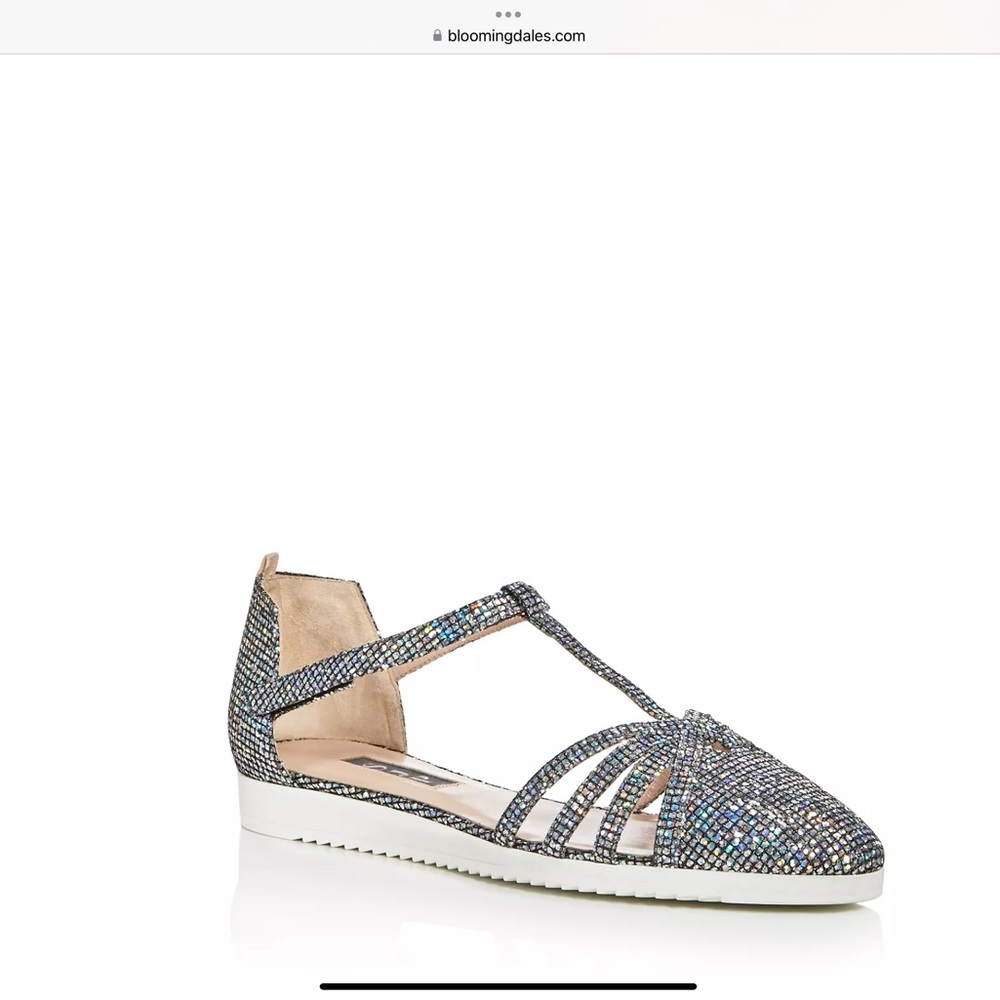 NWB SJP Sarah Jessica Parker Meteor Gliitter Flat  8.5